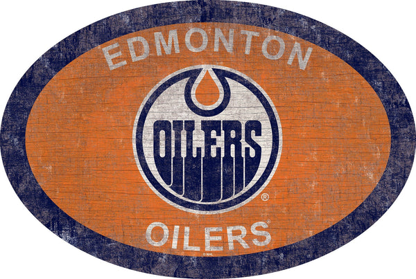 Edmonton Oilers 0805-46in Team Color Oval