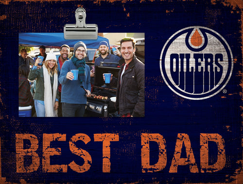 Edmonton Oilers 0893-Best Dad Clip Frame