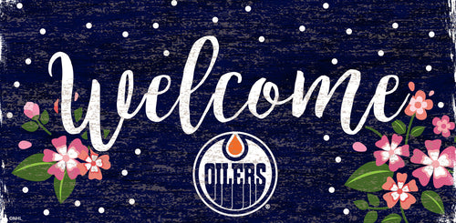Edmonton OIlers 0964-Welcome Floral 6x12