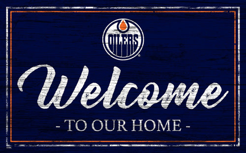 Edmonton Oilers 0977-Welcome Team Color 11x19