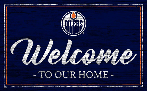 Edmonton Oilers 0977-Welcome Team Color 11x19
