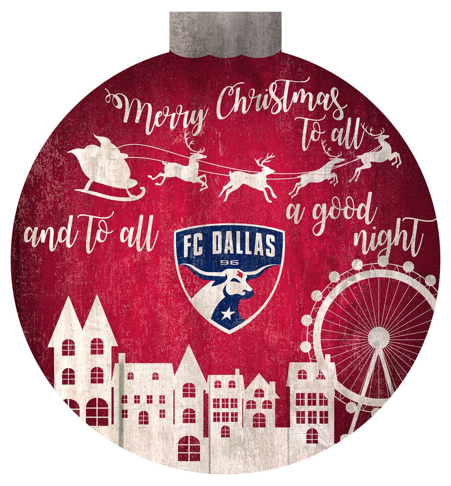FC Dallas 1033-Christmas Village 12in Wall Art