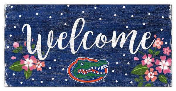 Florida Gators 0964-Welcome Floral 6x12