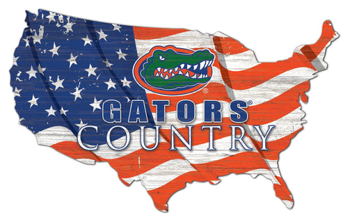 Florida Gators 1001-USA Shape Flag Cutout