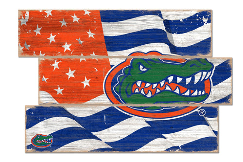 Florida Gators 1028-Flag 3 Plank