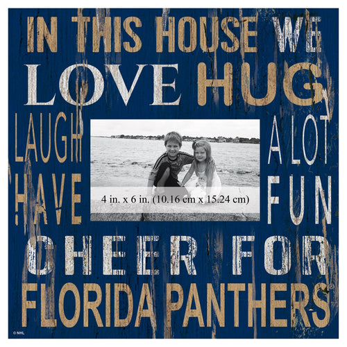 Florida Panthers 0734-In This House 10x10 Frame
