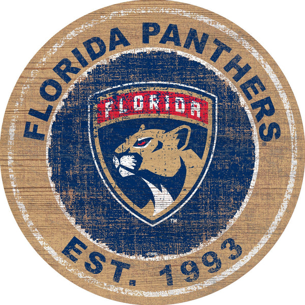 Florida Panthers 0744-Heritage Logo Round