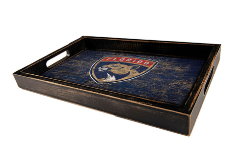 Florida Panthers 0760-Distressed Tray w/ Team Color