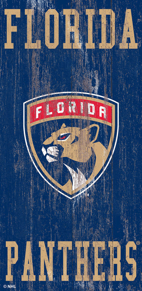 Florida Panthers 0786-Heritage Logo w/ Team Name 6x12