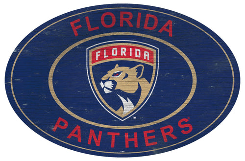 Florida Panthers 0801-46in Heritage Logo Oval