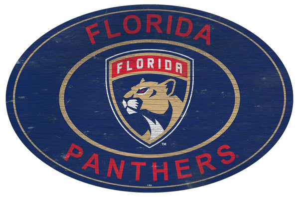 Florida Panthers 0801-46in Heritage Logo Oval