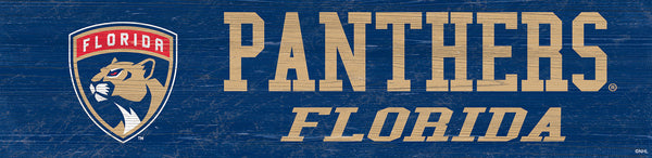 Florida Panthers 0846-Team Name 6x24