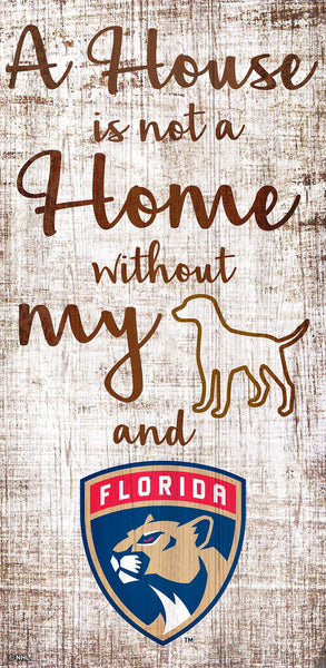 Florida Panthers 0867-A House is not a Home 6x12