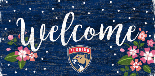 Florida Panthers 0964-Welcome Floral 6x12