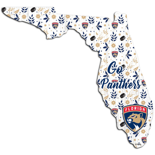 Florida Panthers 0974-Floral State - 12"