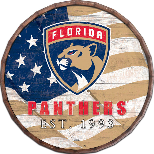 Florida Panthers 1002-Flag Barrel Top 16"