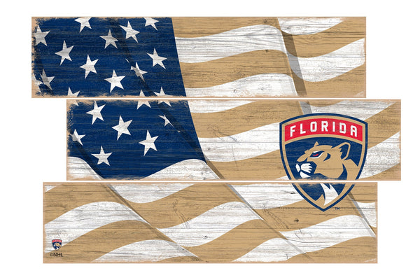 Florida Panthers 1028-Flag 3 Plank