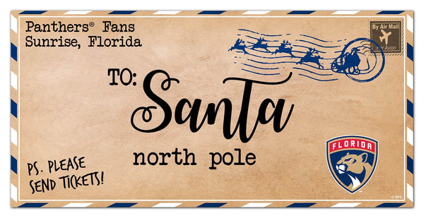 Florida Panthers 1051-To Santa 6x12
