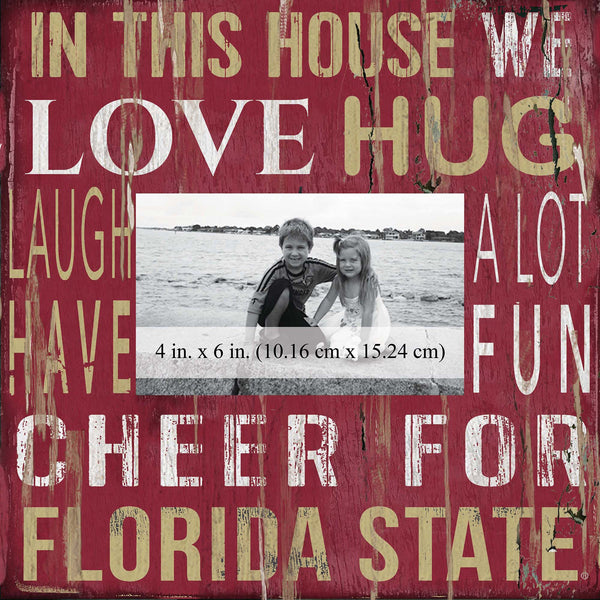 Florida State Seminoles 0734-In This House 10x10 Frame