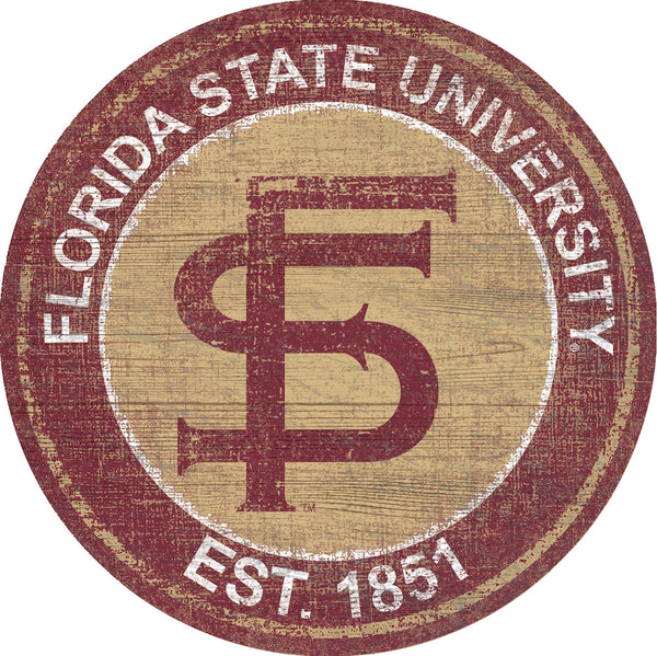 Florida State Seminoles 0744-Heritage Logo Round
