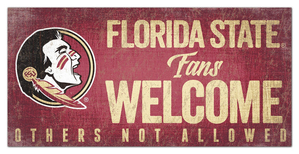 Florida State Seminoles 0847-Fans Welcome 6x12