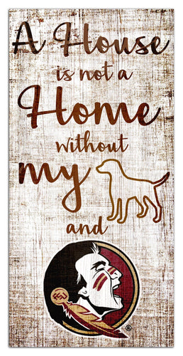 Florida State Seminoles 0867-A House is not a Home 6x12
