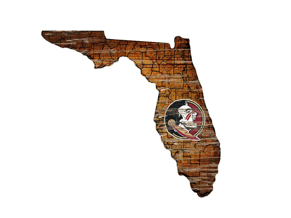 Florida State Seminoles 0894-Road Map Mini State 12in