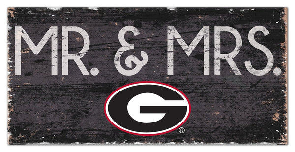 Georgia Bulldogs 0732-Mr. and Mrs. 6x12