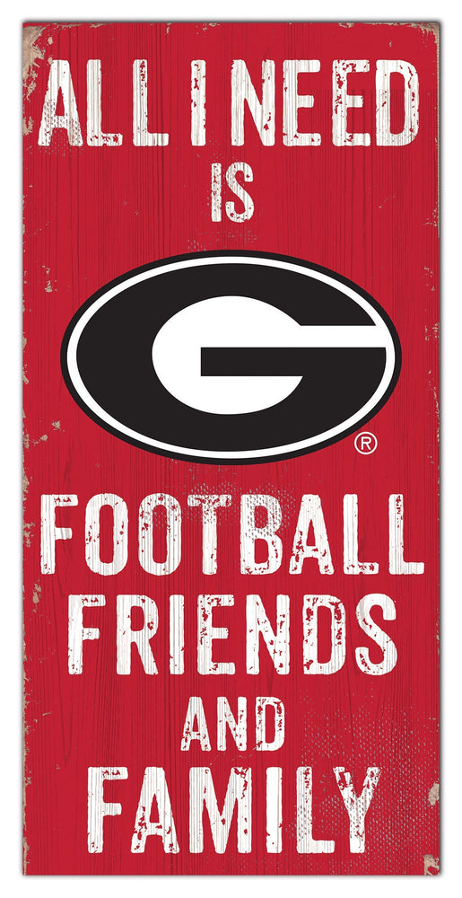 Georgia Bulldogs 0738-Friends and Family 6x12