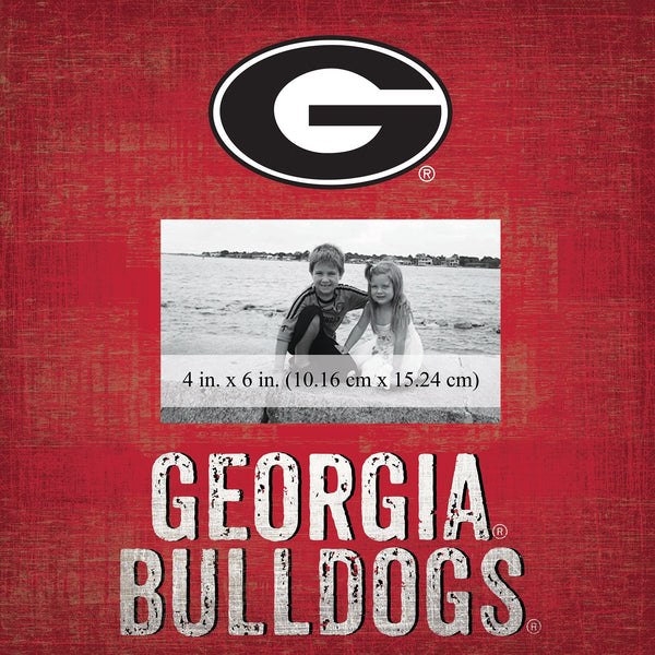 Georgia Bulldogs 0739-Team Name 10x10 Frame