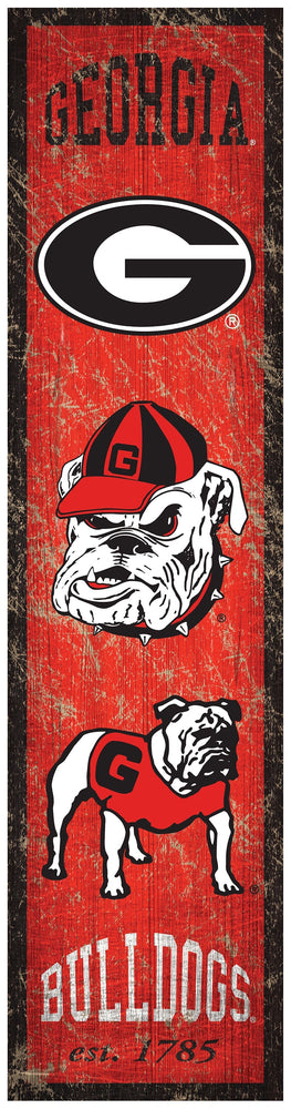Georgia Bulldogs 0787-Heritage Banner 6x24