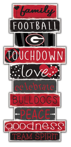 Georgia Bulldogs 0928-Celebrations Stack 24in
