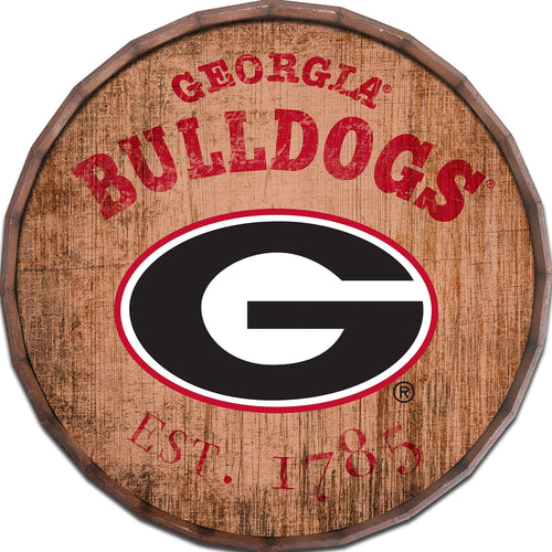 Georgia Bulldogs 0938-Est date barrel top 16"