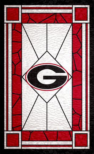 Georgia Bulldogs 1017-Stained Glass