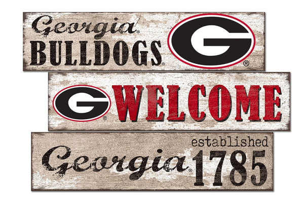 Georgia Bulldogs 1027-Welcome 3 Plank