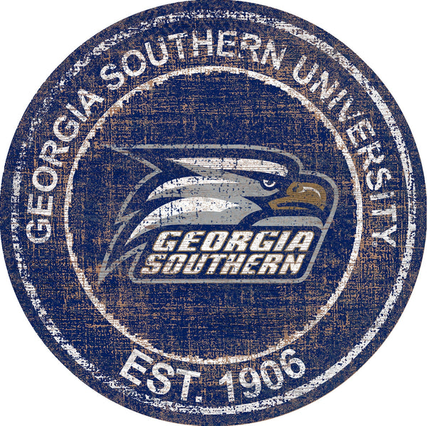 Georgia Southern 0744-Heritage Logo Round