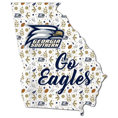 Georgia Southern 0974-Floral State - 12"