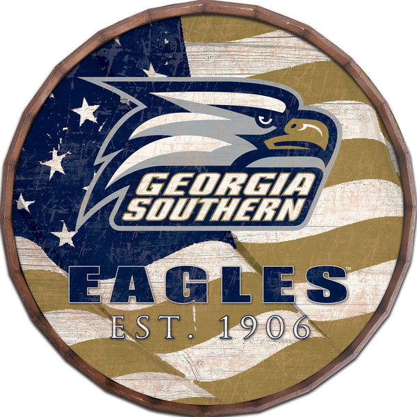 Georgia Southern 1002-Flag Barrel Top 16"