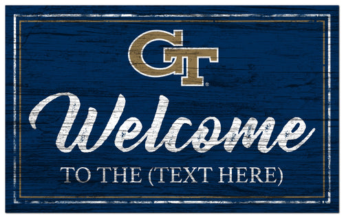 Georgia Tech Yellow Jackets 0977-Welcome Team Color 11x19