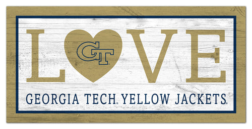 Georgia Tech Yellow Jackets 1066-Love 6x12
