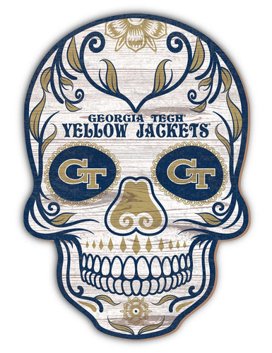 Georgia Tech Yellow Jackets 2044-12�? Sugar Skull Sign
