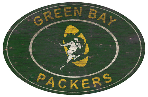 Green Bay Packers 0801-46in Heritage Logo Oval
