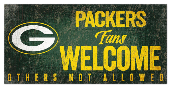 Green Bay Packers 0847-Fans Welcome 6x12