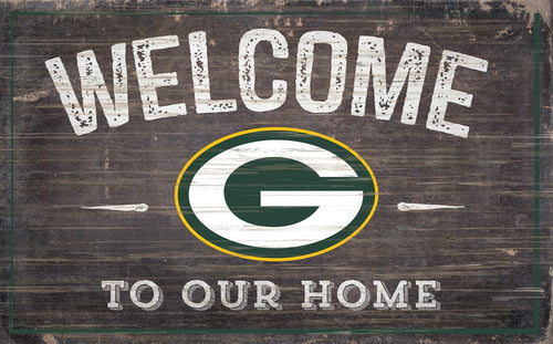 Green Bay Packers 0913-11x19 inch Welcome Sign