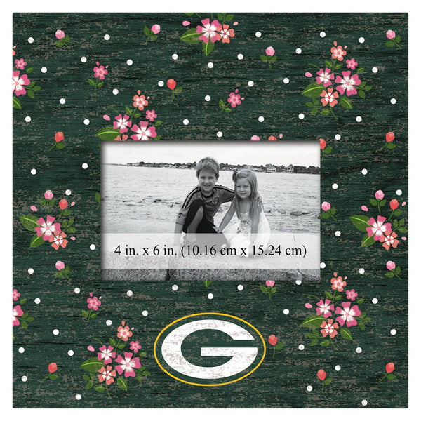 Green Bay Packers 0965-Floral 10x10 Frame