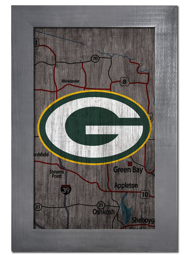 Green Bay Packers 0985-City Map 11x19