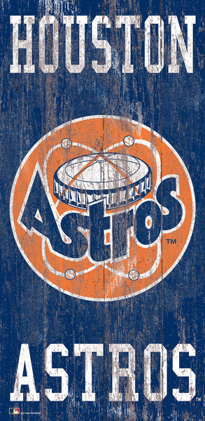 Houston Astros 0786-Heritage Logo w/ Team Name 6x12