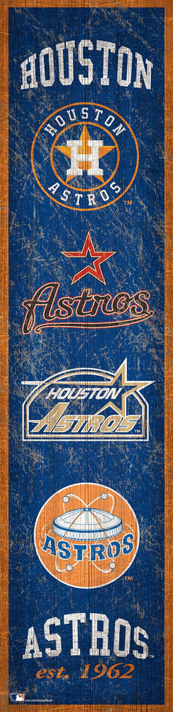 Houston Astros 0787-Heritage Banner 6x24