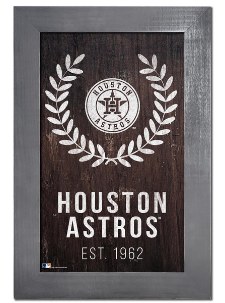 Houston Astros 0986-Laurel Wreath 11x19