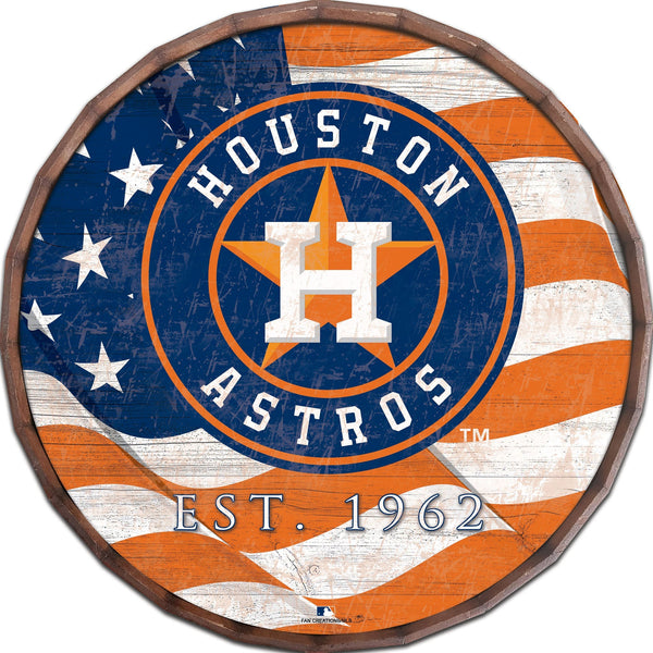 Houston Astros 1002-Flag Barrel Top 16"